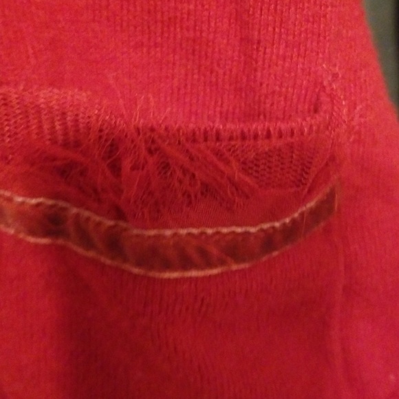 Hollister Womens/Juniors Sweater Red Button-Up Pockets size S GUC - Picture 2 of 8